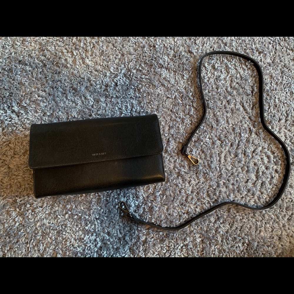 Matt & Nat DREW LARGE black crossbody bag